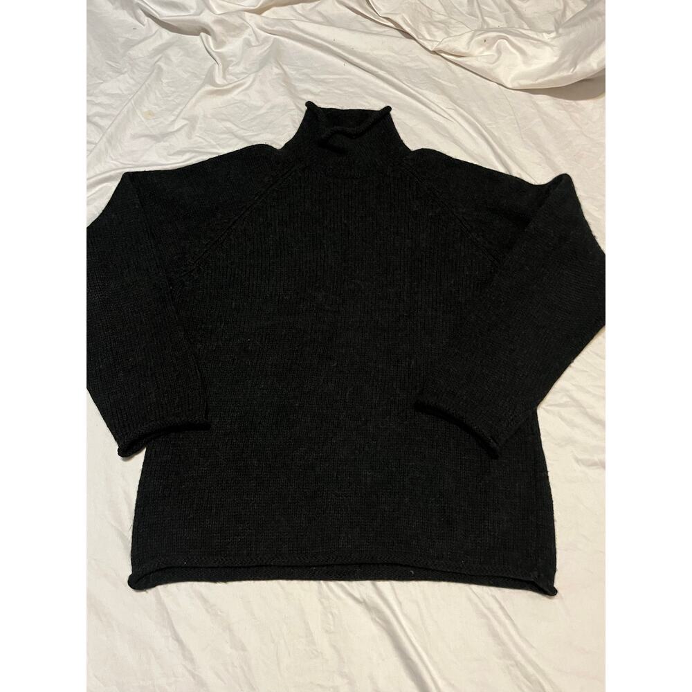 J.Crew men’s rollneck knit sweater med vtg wool 90’s minimalism prep academia
